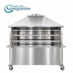 CHURRASQUEIRA GIRA-GRILL 39 ESPETO AUTOMATIZADO, COM COIFA, SEM EXAUSTOR