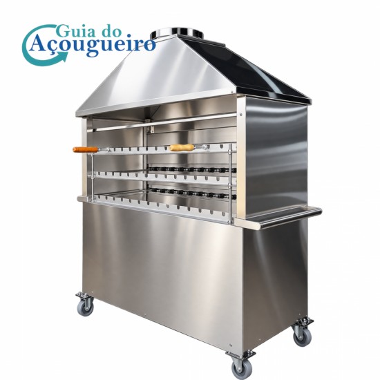 CHURRASQUEIRA GIRA-GRILL 39 ESPETO AUTOMATIZADO, COM COIFA, SEM EXAUSTOR