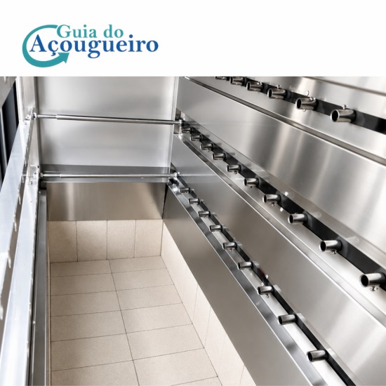 CHURRASQUEIRA GIRA-GRILL 39 ESPETO AUTOMATIZADO, COM COIFA, SEM EXAUSTOR