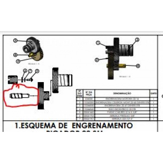 EIXO EXCENTRICO CAF 22 TRADICIONAL BRONZE