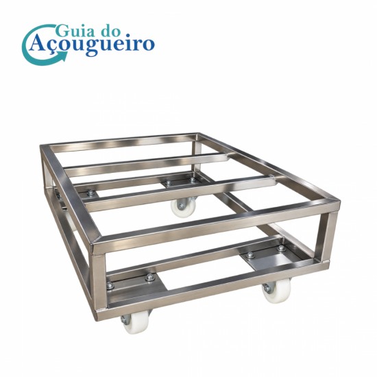 CARRINHO EM INOX PARA CAIXAS (EMG)