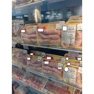 SUPORTE PARA BANDEJA DE FRIOS EM INOX 10 UNIDADES